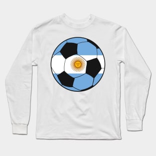 Argentina Soccer Ball Long Sleeve T-Shirt